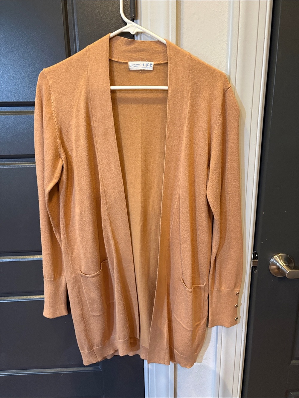 Primark Open-Front Cardigan in Camel Brown